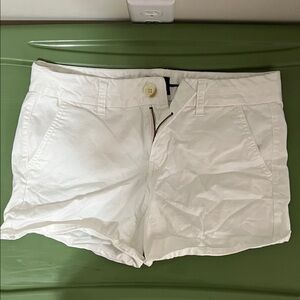 American Eagle Outfitters White Bermuda Shorts Classic Cotton